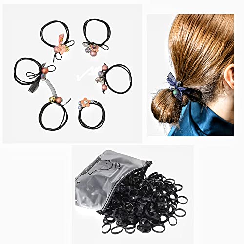 Charm Angel 706Pcs Popular High-Elasticity Multi-Color Hair Tie Rubber Band Flower Hair Accessories Suitable For Adults And Kids Girls Hair Br #TOP4