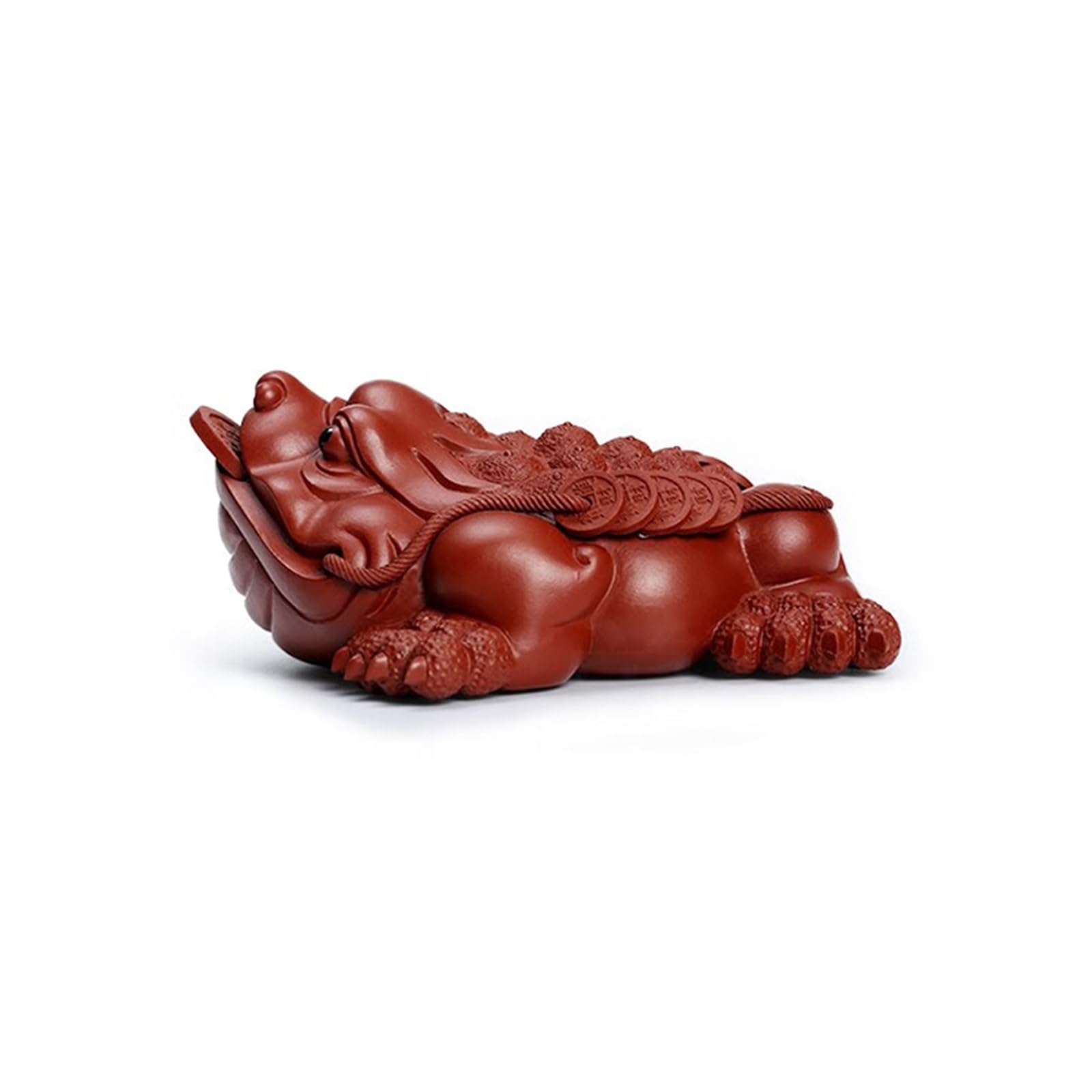 Crapaud de prospérité Feng Shui en argile Zisha, le cadeau idéal pour amateur de thé chinois