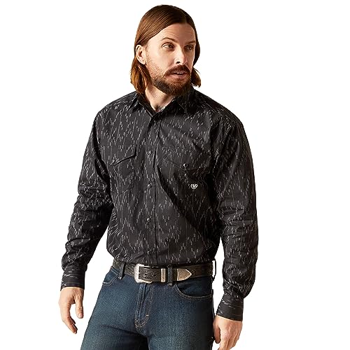 Chemise ARIAT MNS Shea SNP Noir manches longues vêtement homme casual
