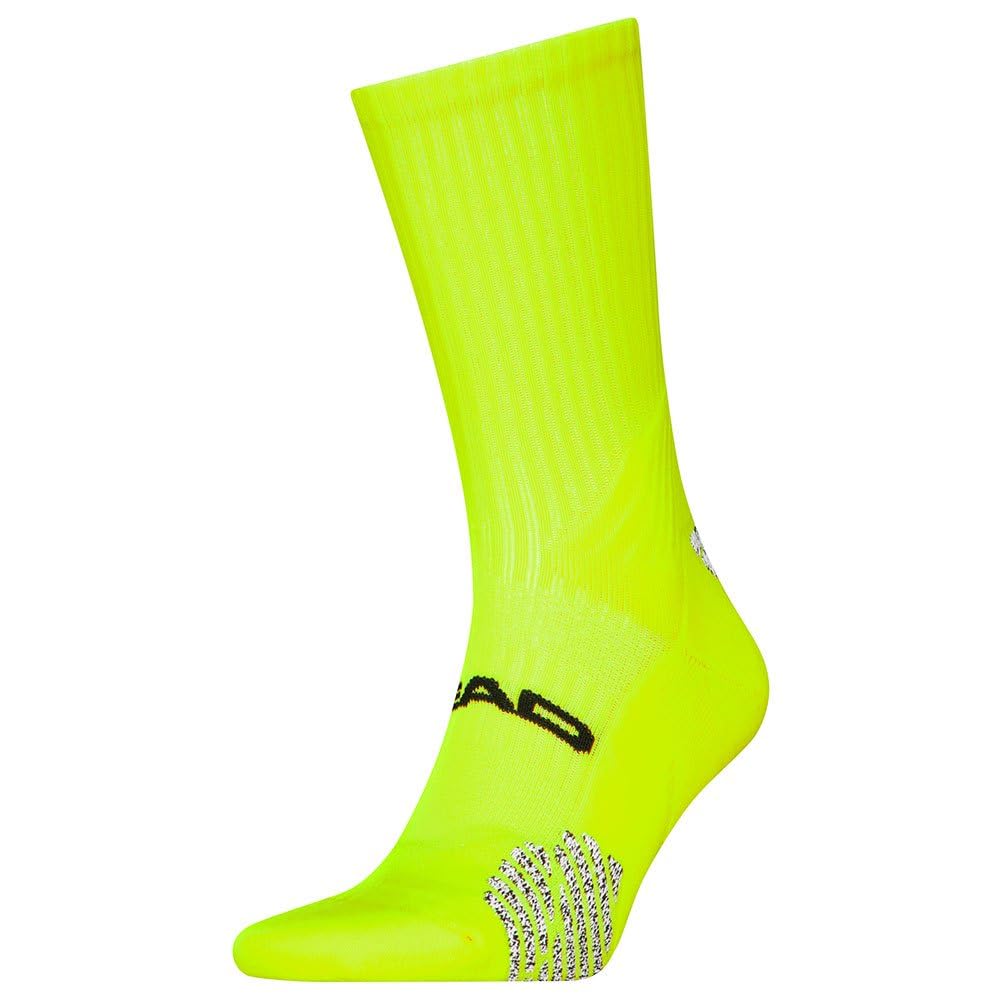HEAD Unisex Padel Crew Sock (Pack of 1), yellow, 39-42