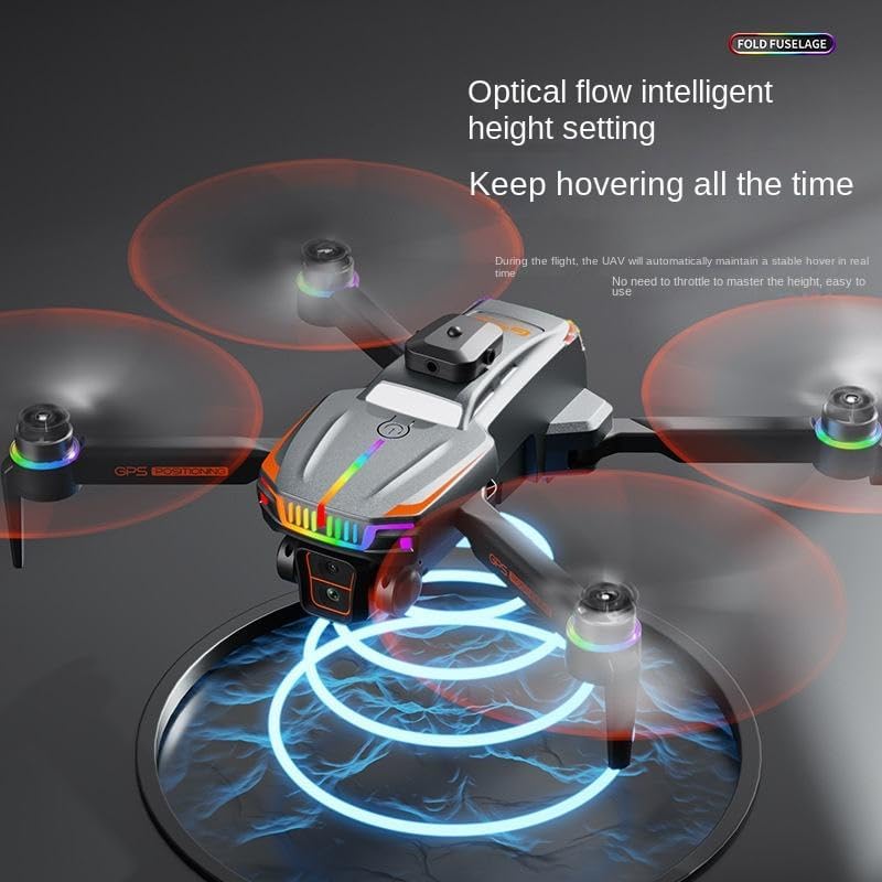 Image of BARGAIN HUB Drone with 4k Camera GPS Foldable, BrUsHlEsS Motor, sMaRt Gestures Selfie, Altitude Hold, oNe Key tAkE Off /Landing, 3D Series Flips, Headless Mode for Kids and Adults