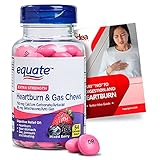 Equate Extra Strength Heartburn Relief + Gas Relief Chews, Mixed Berry 54 Ct + 'Say 'NO' to...