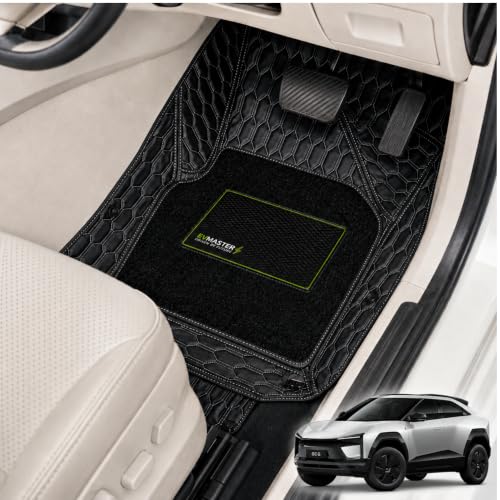 Image of EV MASTER 7D Car Floor Mats for Mahindra BE 6 Hybrid (2026 Onwards) Complete Set | All Weather | Anti-Slip | Luxury Premium Car Mat | Full Coverage | Custom Fitted Car Foot Mats