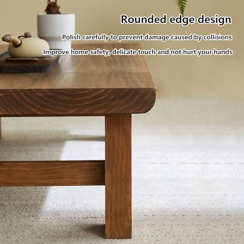 Mesa de centro de madera para salones pequeños multifuncionales 7