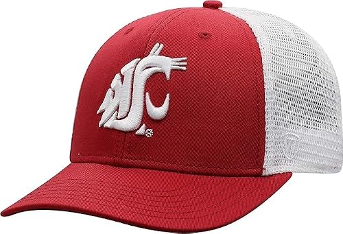 Collegiate Adjustable Trucker Hats (US, Alpha, One Size, Washington State)