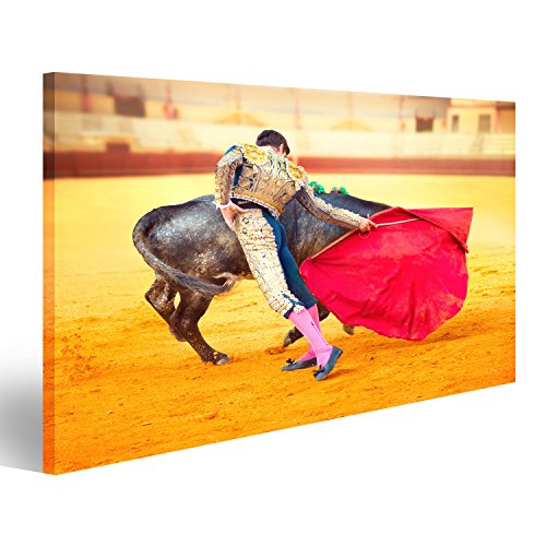 islandburner Tableau sur toile Matador typique Corrida espagnole Peintures Impressions murales Décoration murale