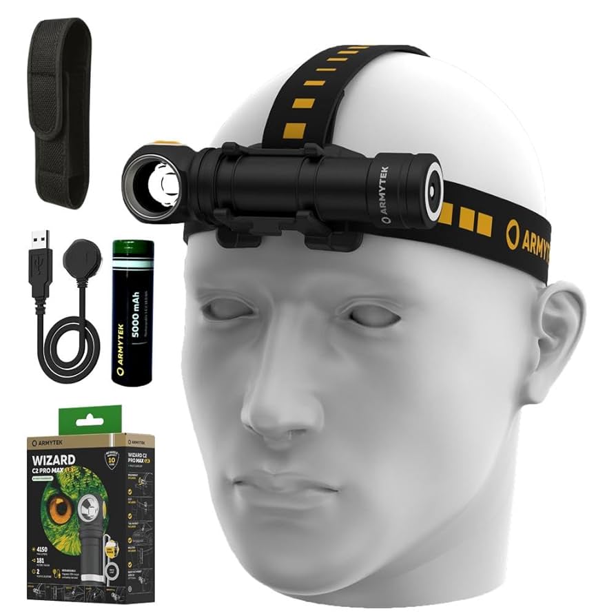 ARMYTEK WIZARD C2 PRO MAX 防災　災害対策　地震対策 Wizard C2 Pro Max Magnet USB - High Power Headlamp | Armytek.com