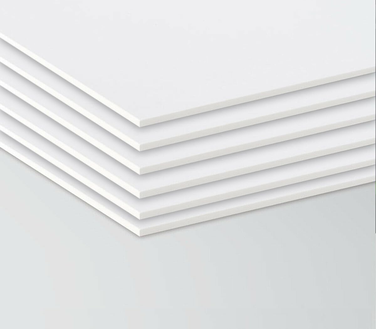 Kit de 6 paneles forex color blanco grosor 5 mm medida 40 x 30 cm