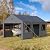 Benass 12x20 Carport Canopy, Heavy Duty Car Port, Portable Garage Carports with 4 Roll Up Doors, Grey