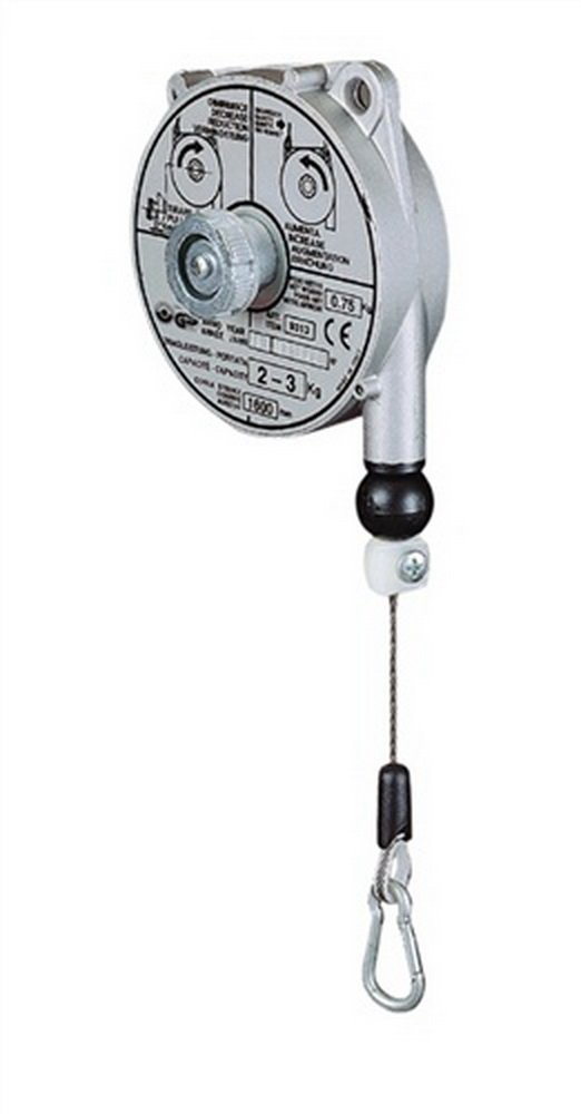 PLANETA G30000 Federzug mit Aluminium-Druckguss-Gehäuse, TCN 9311, Tragfähigkeit 0.4 kg-1.0 kg, Seillänge 1.6 m, Edelstahl-Drahtseil Durchmesser 2.0 mm