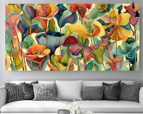Peinture Diamant 5D Fleur XXL pour Grand Mur : Kit Complet Canevas Broderie Adulte Z-P488