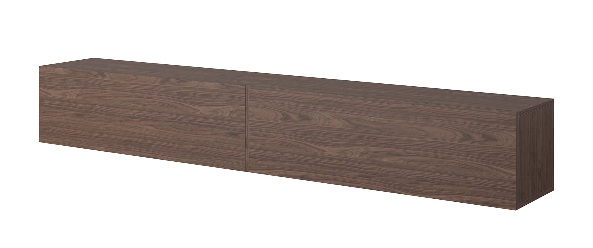 Selsey TV Schrank Board Sideboard Fernsehtisch Fernsehschrank 200 cm Hängend Walnuss Bisira