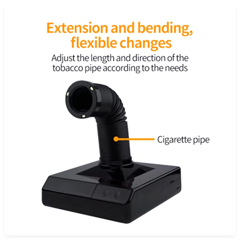 360° Ajustable Absorbedor de Humo Laser de Escritorio con Iluminación LED - Extractor de Humo para Soldadura Metálica, Filtro Anti-Humo para Gravadora Laser/Impresora 3D