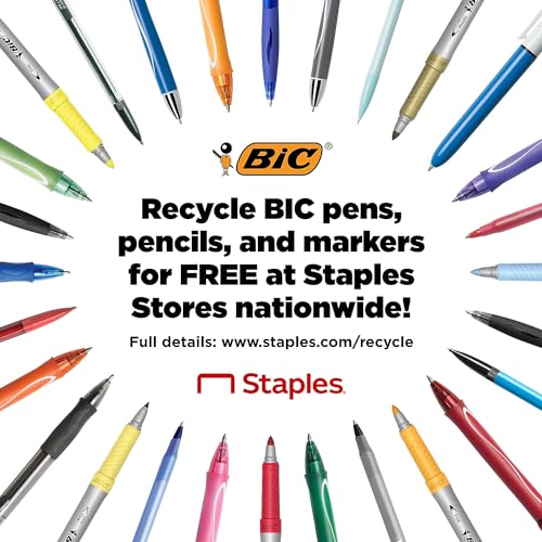 BIC RLC11BK Bolígrafo Retráctil Gel Negro 12 Unidades miniatura 4