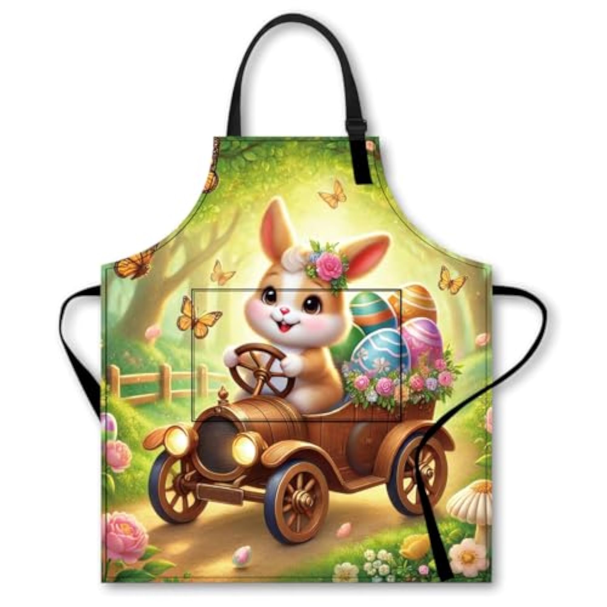 Polyester Bunny Aprons for Women, Cooking Baking Use