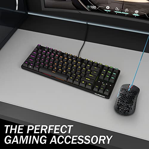 Hk Gaming Mira M Ultra Lightweight Rgb Gaming Mouse | Honeycomb Shell | 63 Grams | Max 12000 Cpi | Usb Wired | 6 Programmable Buttons | On-Board Memory | Anti Slip Grips | Mira-M Blue Phantom #TOP6