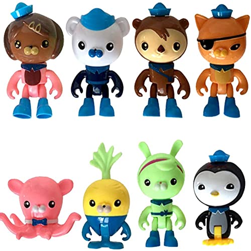 Lot de 8 décorations de gâteau Mini Figure, Articles de décoration d'anniversaire, Ornements de décoration de gâteau pour Enfants