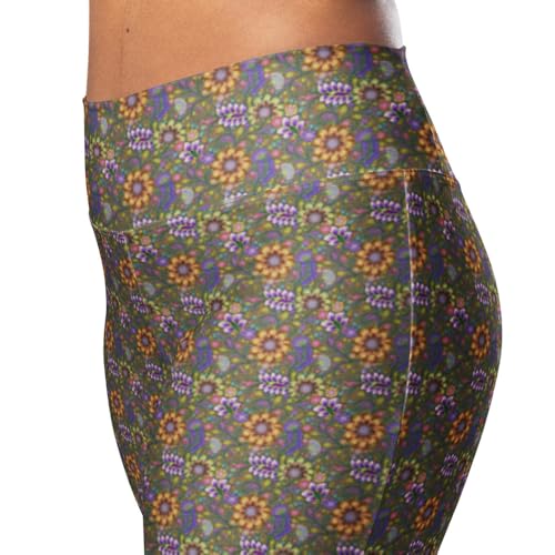 CloverBloom Flare Leggings, Floral Flare Leggings3