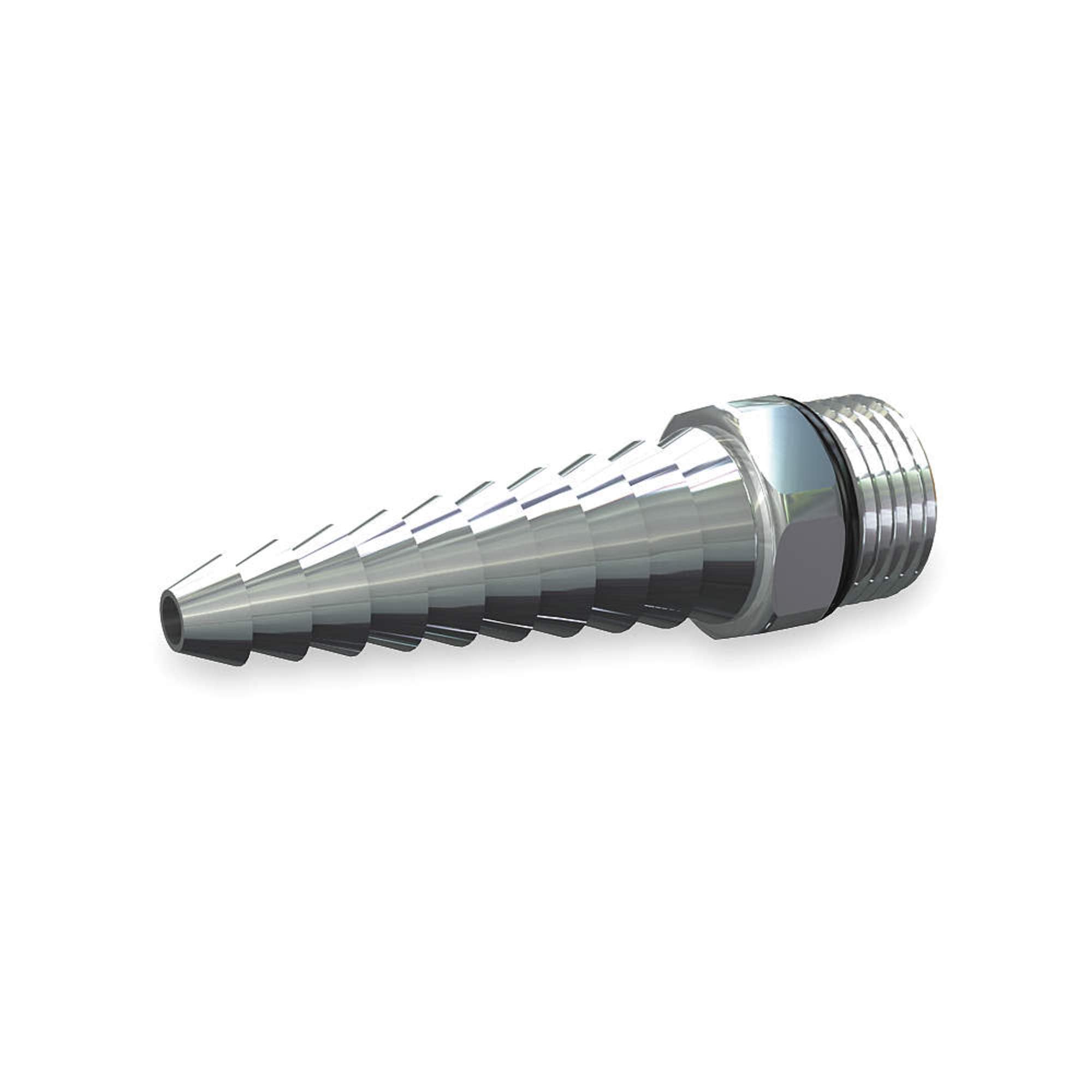 Serrated Hose End, 3/8 In