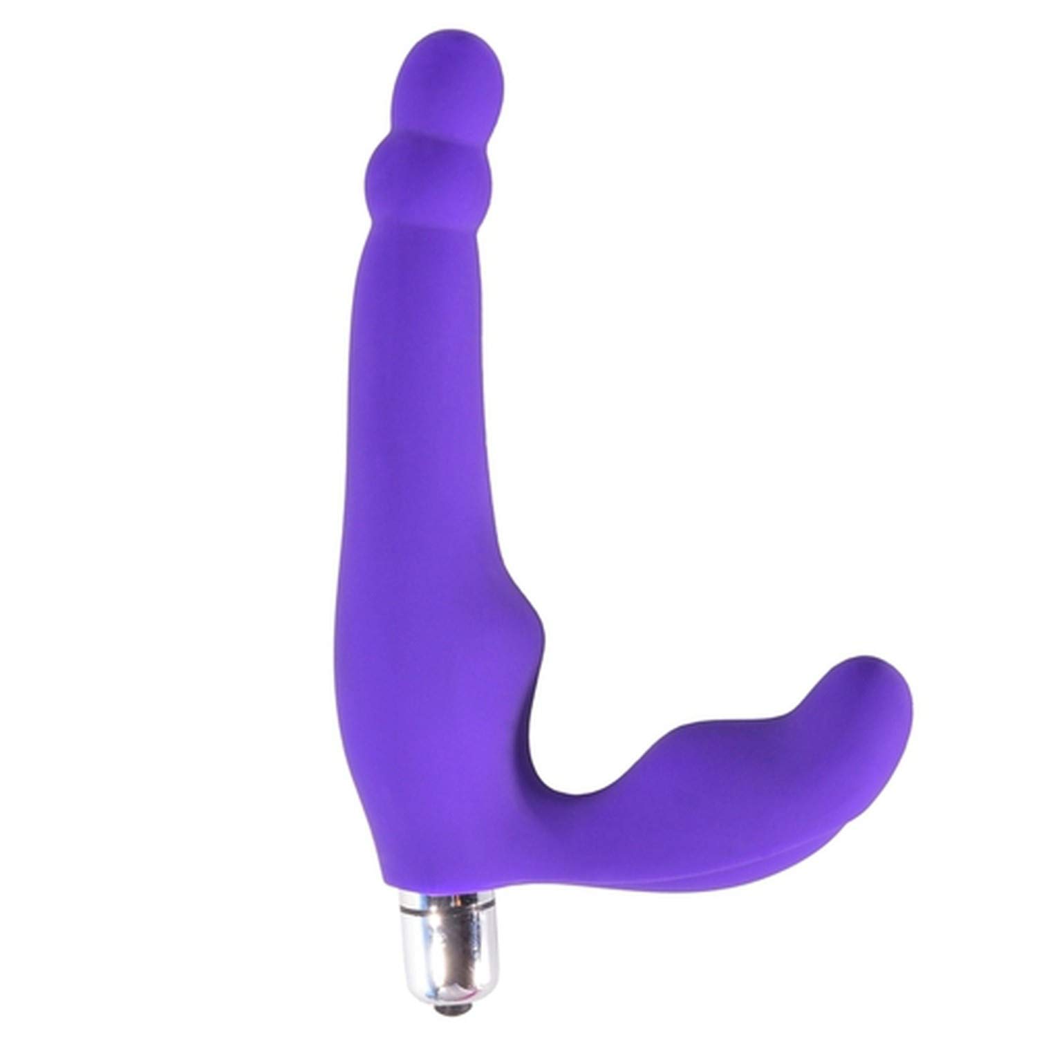 Strapless Strapon Vibrador Privacy Stimulate Comfortable Sucking Vibrador Blockage for Women Couple Funny Toys,Purple Vibrador