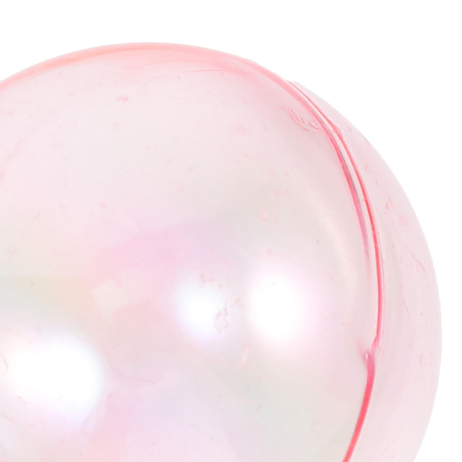 HOMSFOU 40 bolas transparentes colgantes inastillables bolas de árbol de Navidad decoración iridiscente cajas de dulces de boda para decoración de fiesta de boda rosa