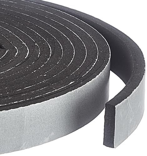 Image of Amazon Basics Single Side High Density Self Adhesive Foam Seal Tape, Weather Stripping Doors and Window Insulation Soundproofing- 24MMX5MTR-6MM - Pack of 1