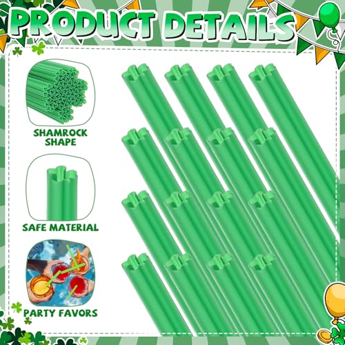 Pitillos plásticos desechables shamrock Pack 50 unidades miniatura 4