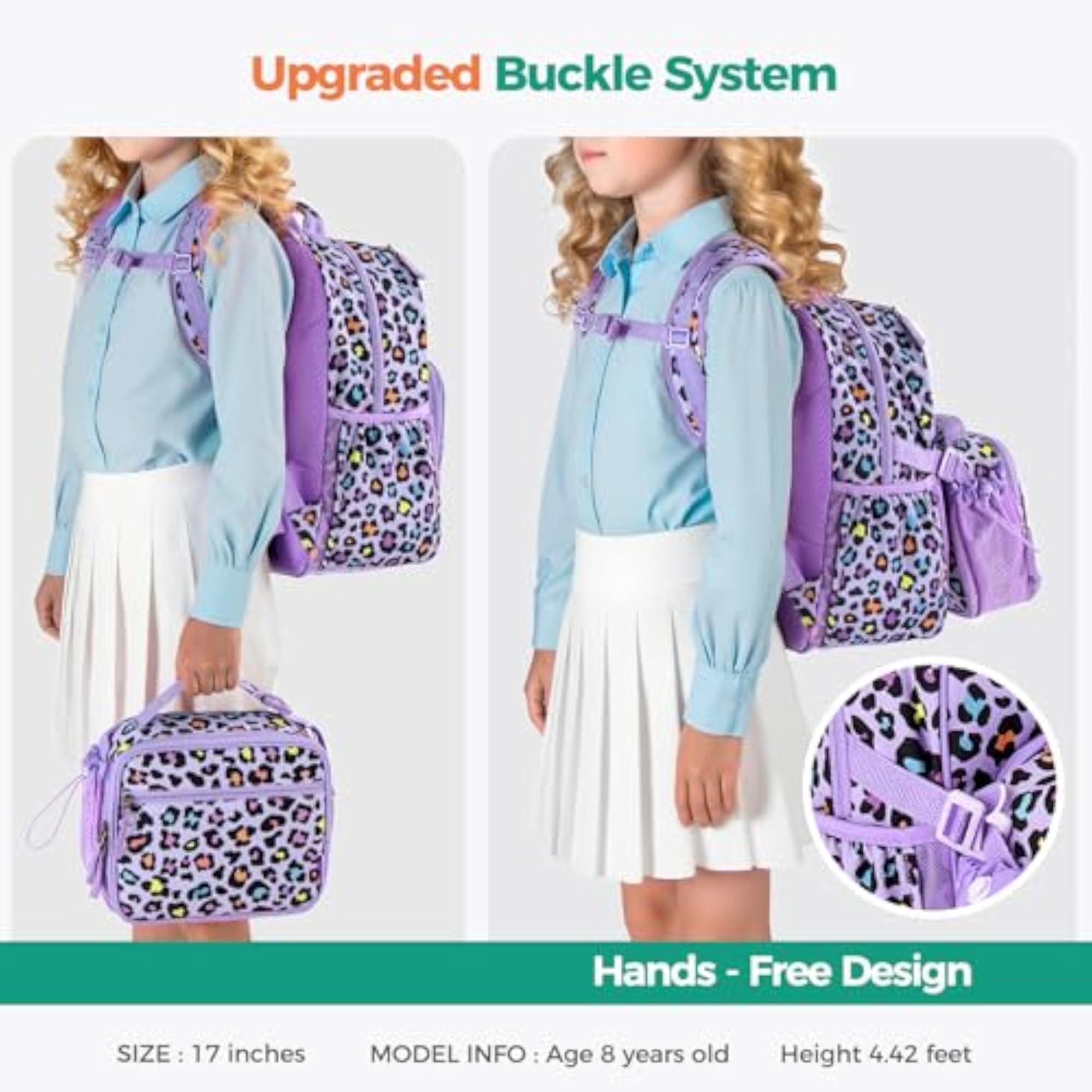 Kids Backpack with Chest Strap, 17 Inch