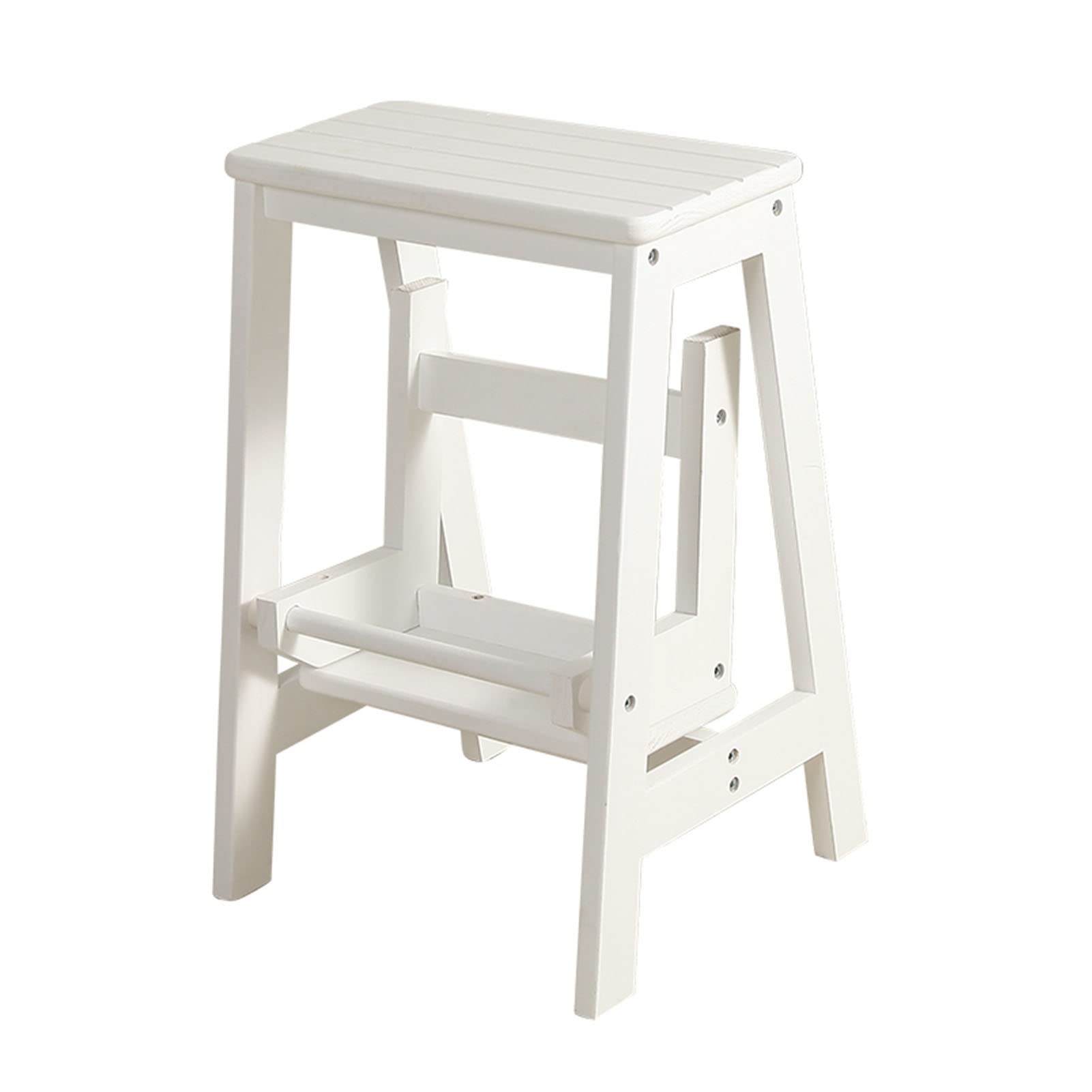 Taburete de de 2 anslizante para biblioteca del hogar y cocina diseño o para un fácil almacenamiento acabado para llegar a lugares altos