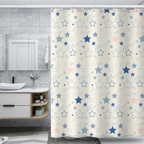 Rideau de douche en polyester de qualité supérieure étoilé