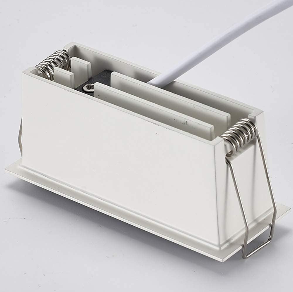 Spotlight，Square Double-Head 6W Led Recessed Spotlight Cri92+ High Color Rendeled Recessed Ceiling Light Small Round Hole Mini Anti-Glare Led Recessed Downlight for Aisle Exhibition/4000K