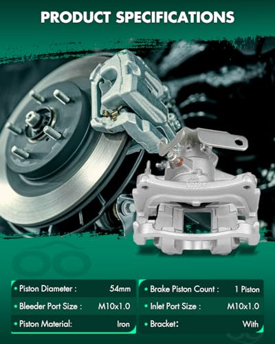 Image of SCITOO - Rear Right Disc Brake Caliper Assembly w /Bracket For Ford Model - For Transit-150 2015-2019,For Transit-250 2015-2019,For Transit-350 2015-2019,For Transit-350 HD 2015-2019 18B5516