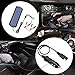 POWOXI 3.5W 12V Solar Trickle Charger for Car Battery, Portable and Waterproof, High Conversion Single Crystal Silicon Solar Panel car Battery Charger for Motorcycle Boat (3.5w Solar Chargers-Black)
