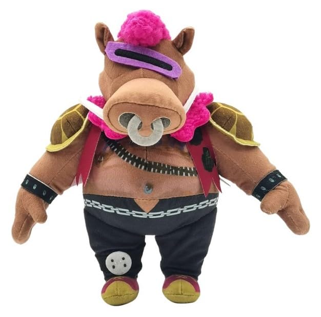 Mattel Ninja Turtles: Mutant Mayhem Plush Toy, 8 Inch Soft Doll of TMNT Movie Character (Bebop)
