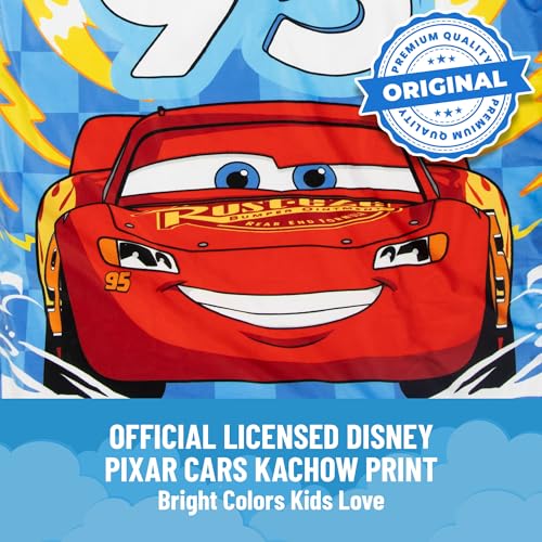 Image of Jay Franco Kids Slumber Bag and Pillow - 54 x 27 Inch Comfy Indoor Sleeping Bag for School and Sleepovers, 2 Piece Set, Blue - Cars