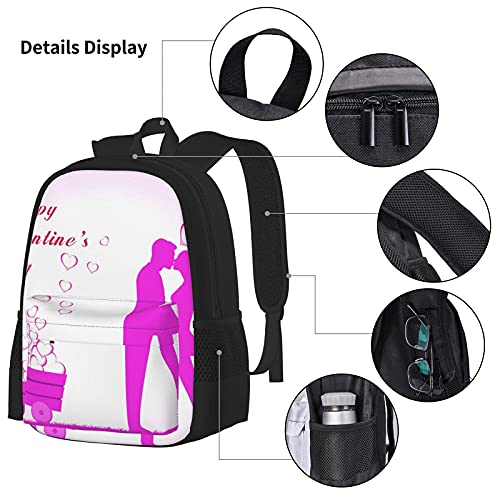 Terug naar School Supplies Liefhebbers Paar Studenten 3 In 1 School Rugzak Set Lichtgewicht Rugzak/Lunch Tas/Potlood… - Afbeelding 6