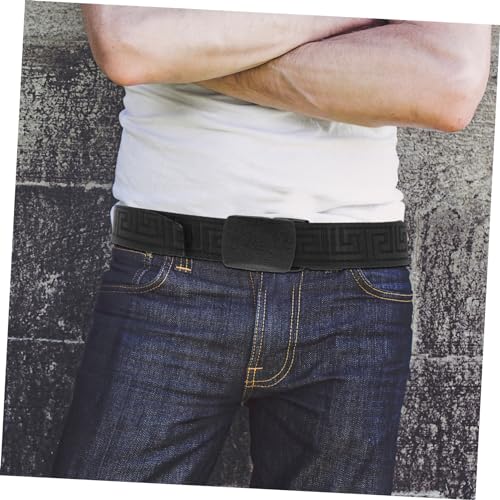 Men's Outdoor Belt Versatile Stretch Belt for Men Plastic Buckle Elastic and Reusable for Camping4