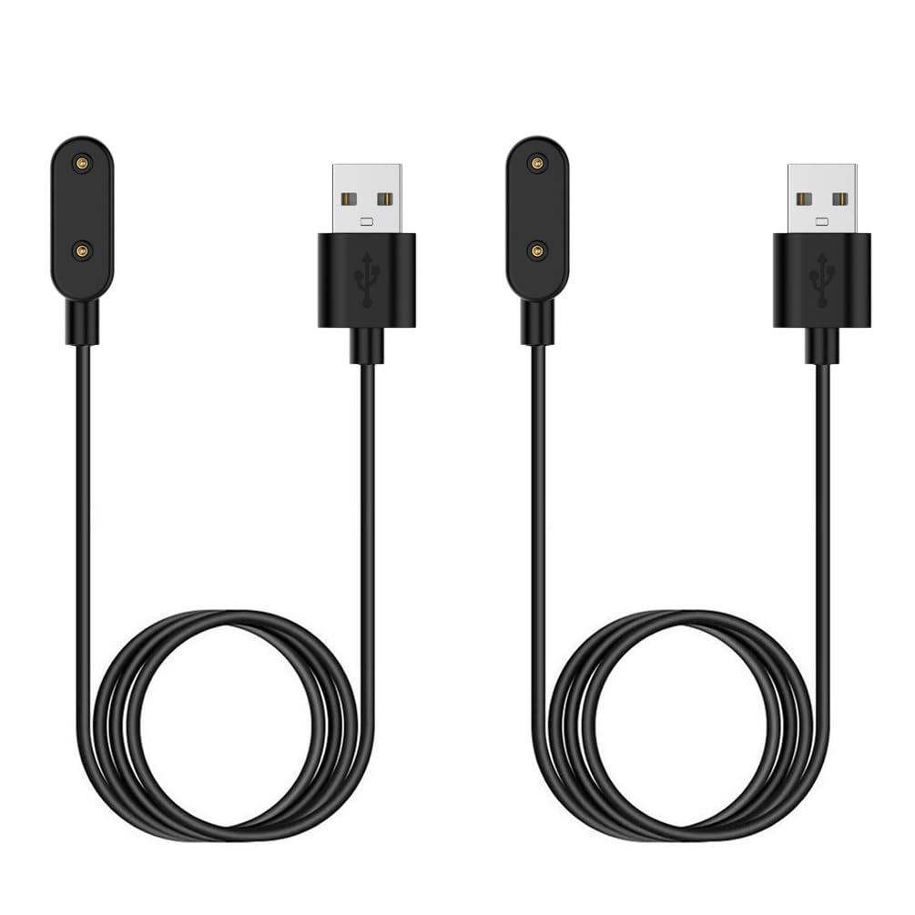 Sankel [2-Pack] Compatible for Samsung Galaxy Fit 3 Charger, Magnetic USB Replacement Portable Charging Cable Dock for Galaxy Fit3 SM-R390 Smartwatch Fitness Tracker, 3.3FT/100cm Charging Cord