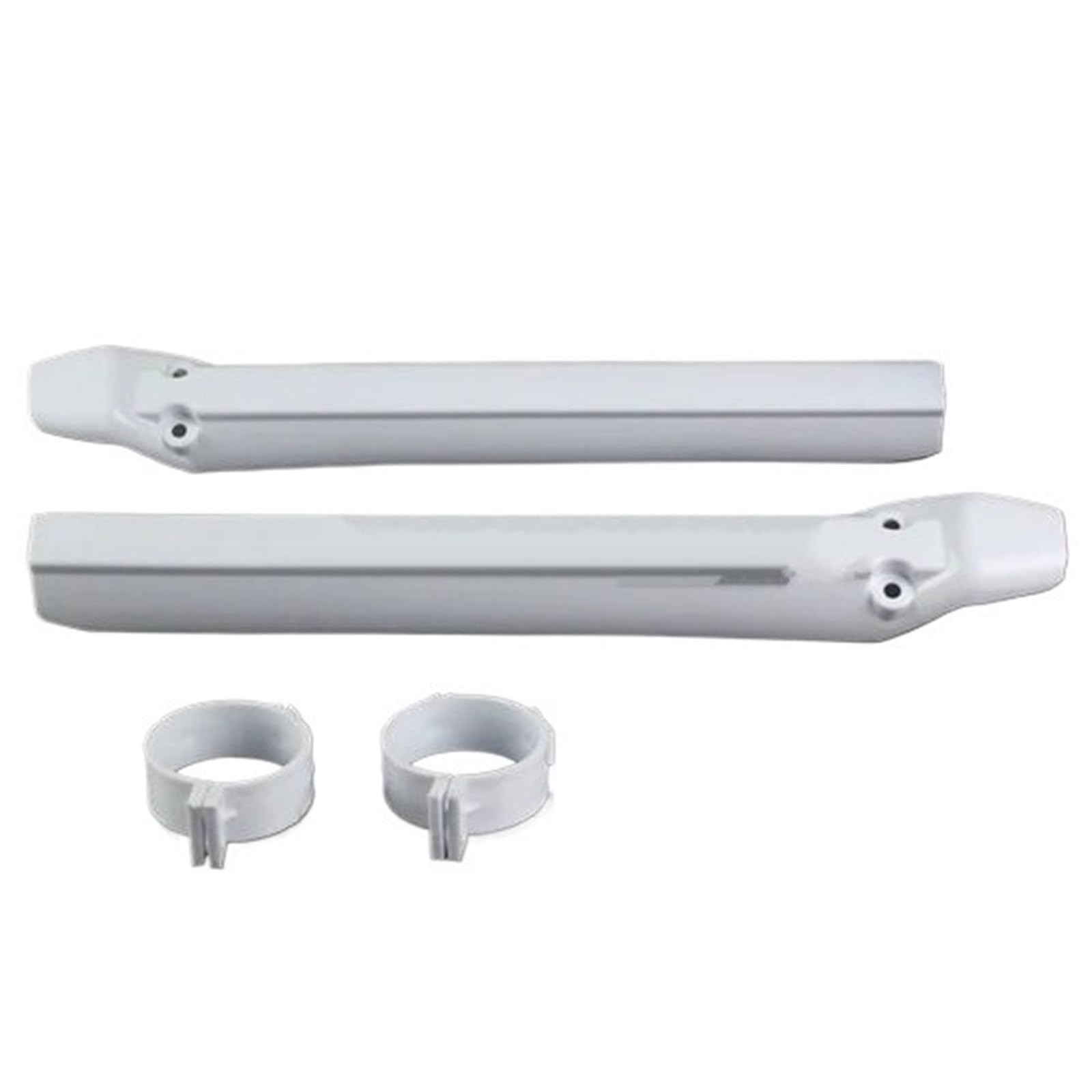Adatto per Yamaha EXC SX CRF DRZ KLX WRF YZF 125 250 300 426 450 2 pz Bianco Motocross Protezioni Forcella Protector protezione forcella(White)