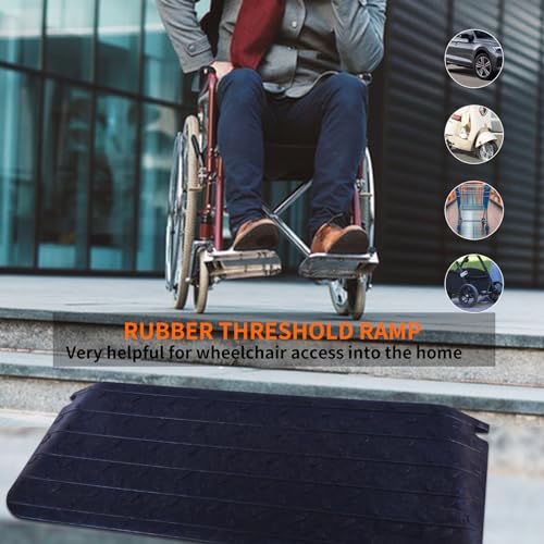 BESEA 3 Inch Rise Threshold Ramp Anti-Slip Wheelchair Ramp Rubber Curb Ramp for Home Doorways 3 Feet Long 5500lbs Load Capacity(Anti-Slip Design) - Thumbnail 7