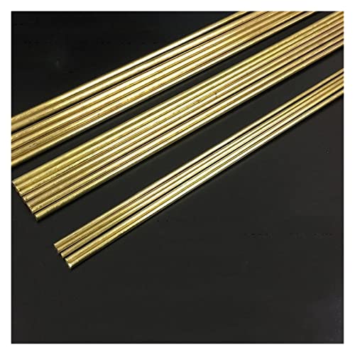 Messing staaf, messing lasdraad, massief koperen staaf, draaibank staaf voorraad combinatie; (Color : 10pcs, Size : 1… - Image 5