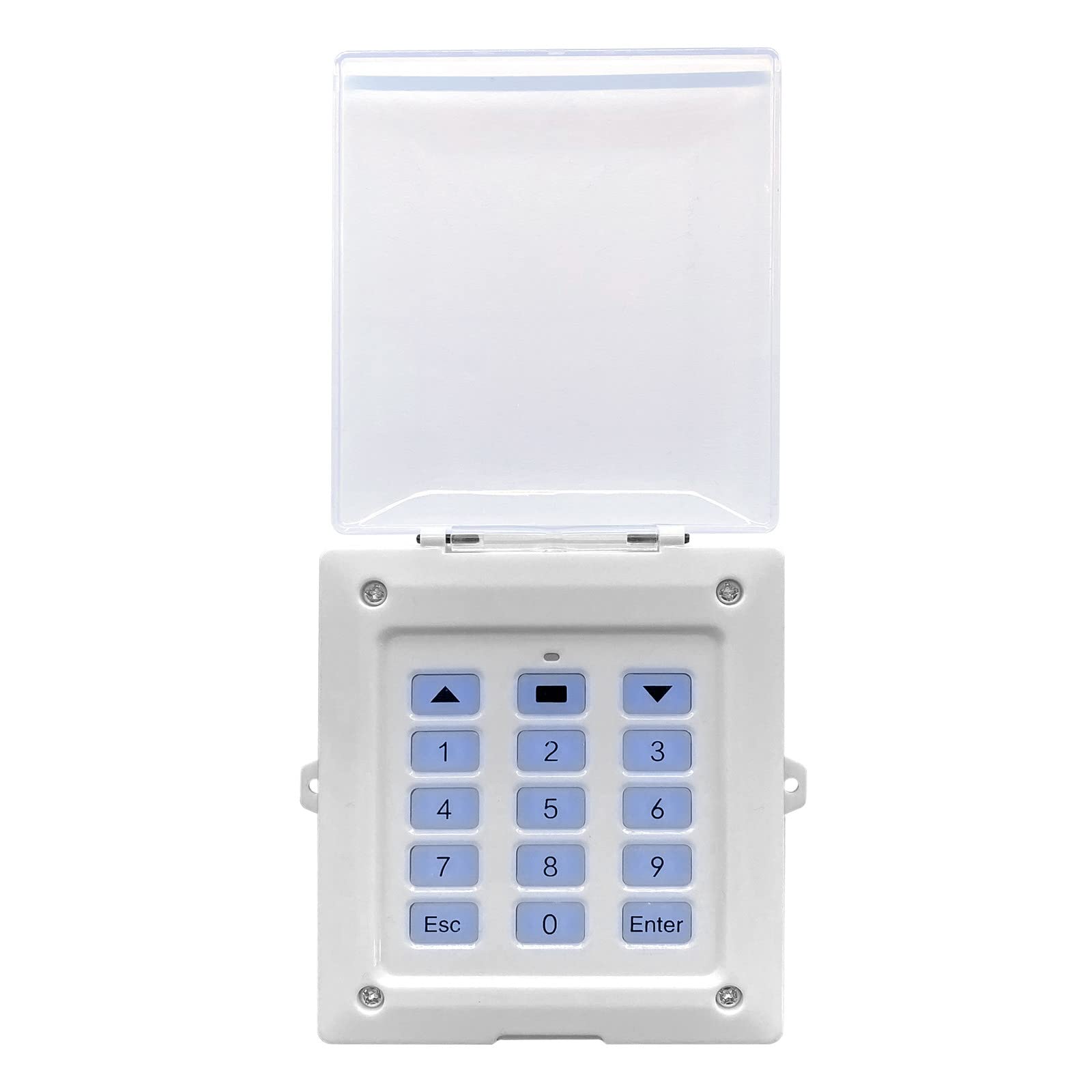 Blütezeit Sistema de acceso digital con teclado inalámbrico, entrada automática de código de seguridad, panel de operador de puerta, control remoto para motor automático de apertura de puerta