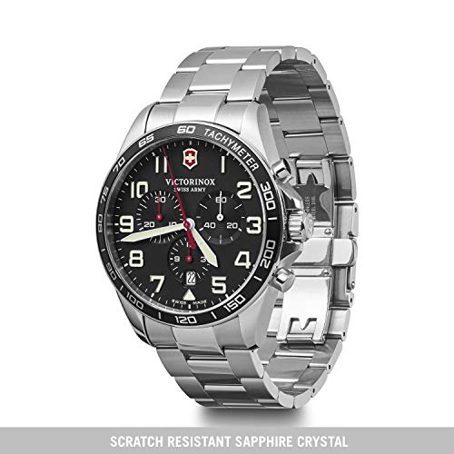 Victorinox Field Force Chronograph Black Dial 42mm Men's Watch - Image 2
