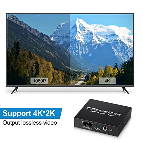 Avedio Links Hdmi Audio Extractor 4K, Avedio Links Hdmi To Hdmi + 3.5Mm Audio Output Converter Adapter Inserter thumb #5