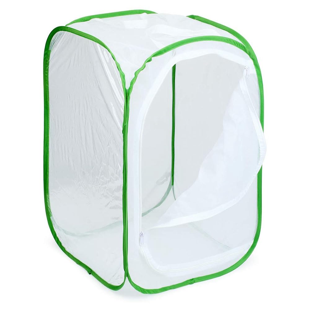 Lot de 2 cages à insectes et papillons pour terrarium 40 x 40 x 60 cm