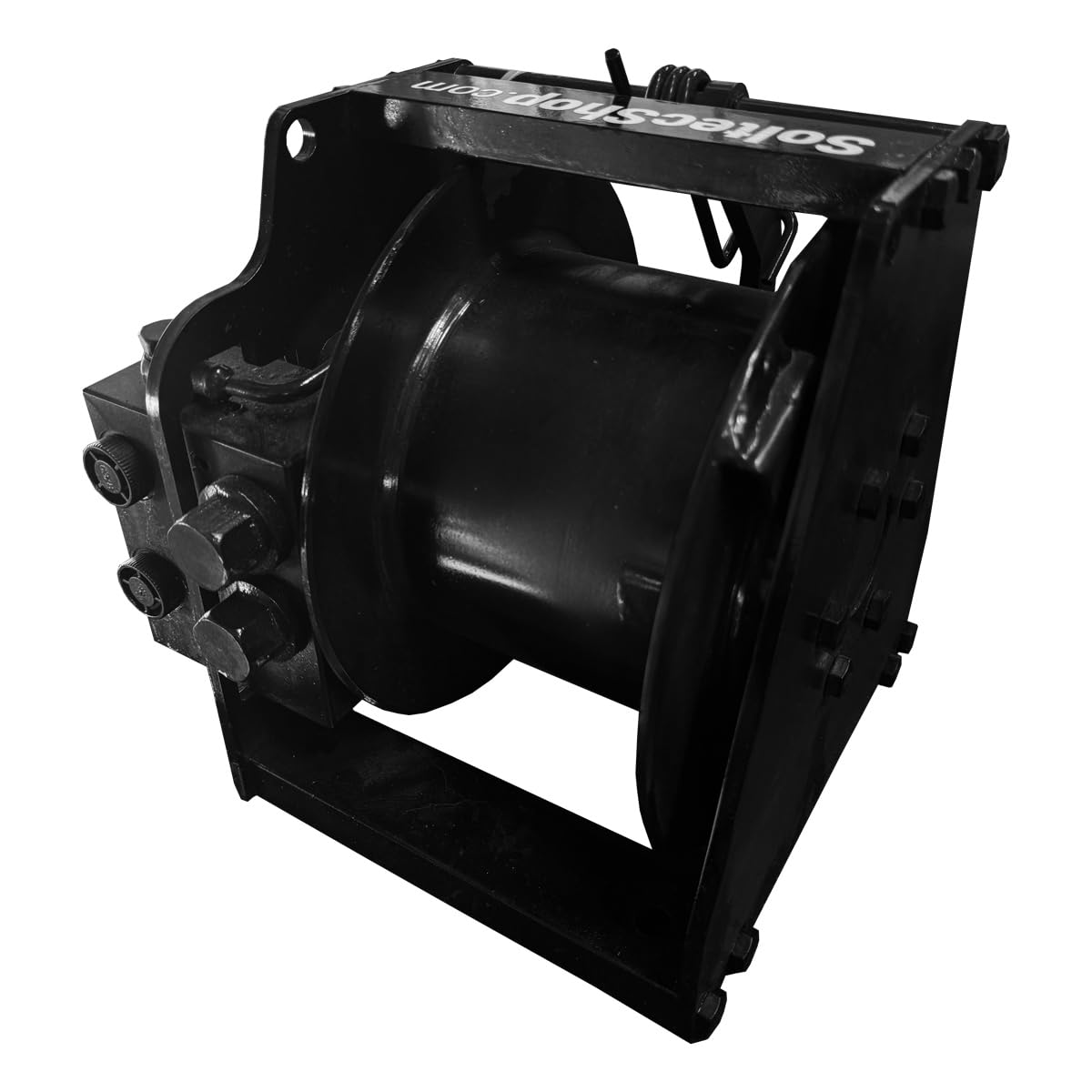 Kompakte hydraulische Seilwinde Tragkraft 500 kg - Hydraulischer Hebezug - Ideal für Kräne - Industriewinde - Hubgeschwindigkeit 50 m/min, Arbeitsdruck 175 bar