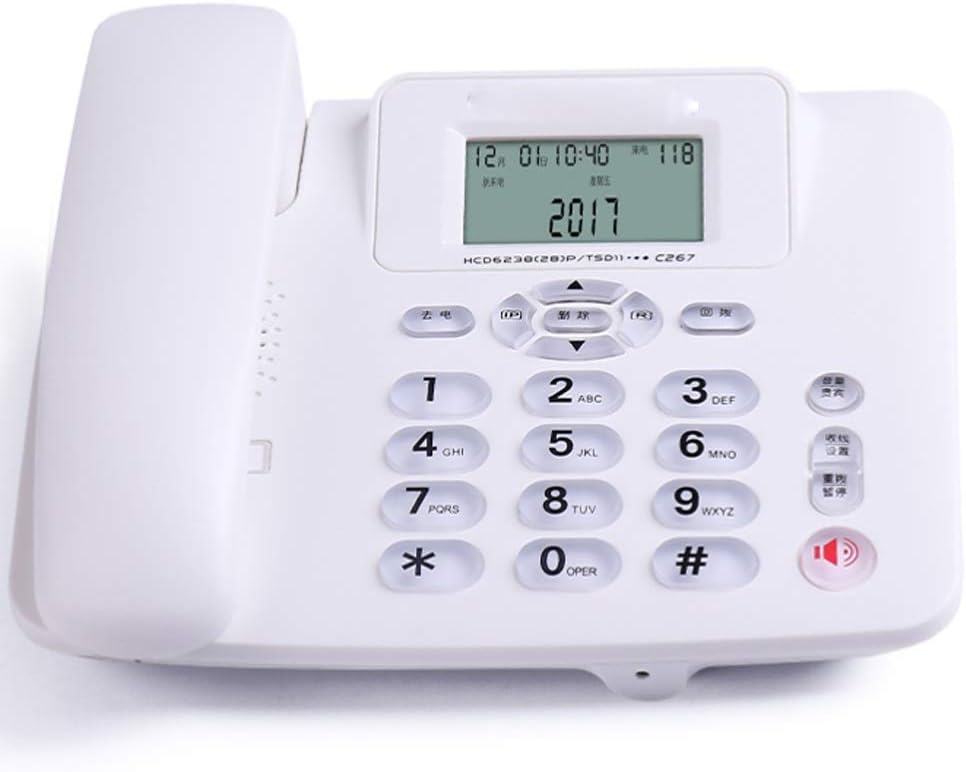 Telephone Corded Phone Phones Retro Novelty Telephone Mini Caller ID TelephoneWall-Mounted Telephone Fixed Telephone Home Office landline Telephone Home Decoration (Color : A) (C)