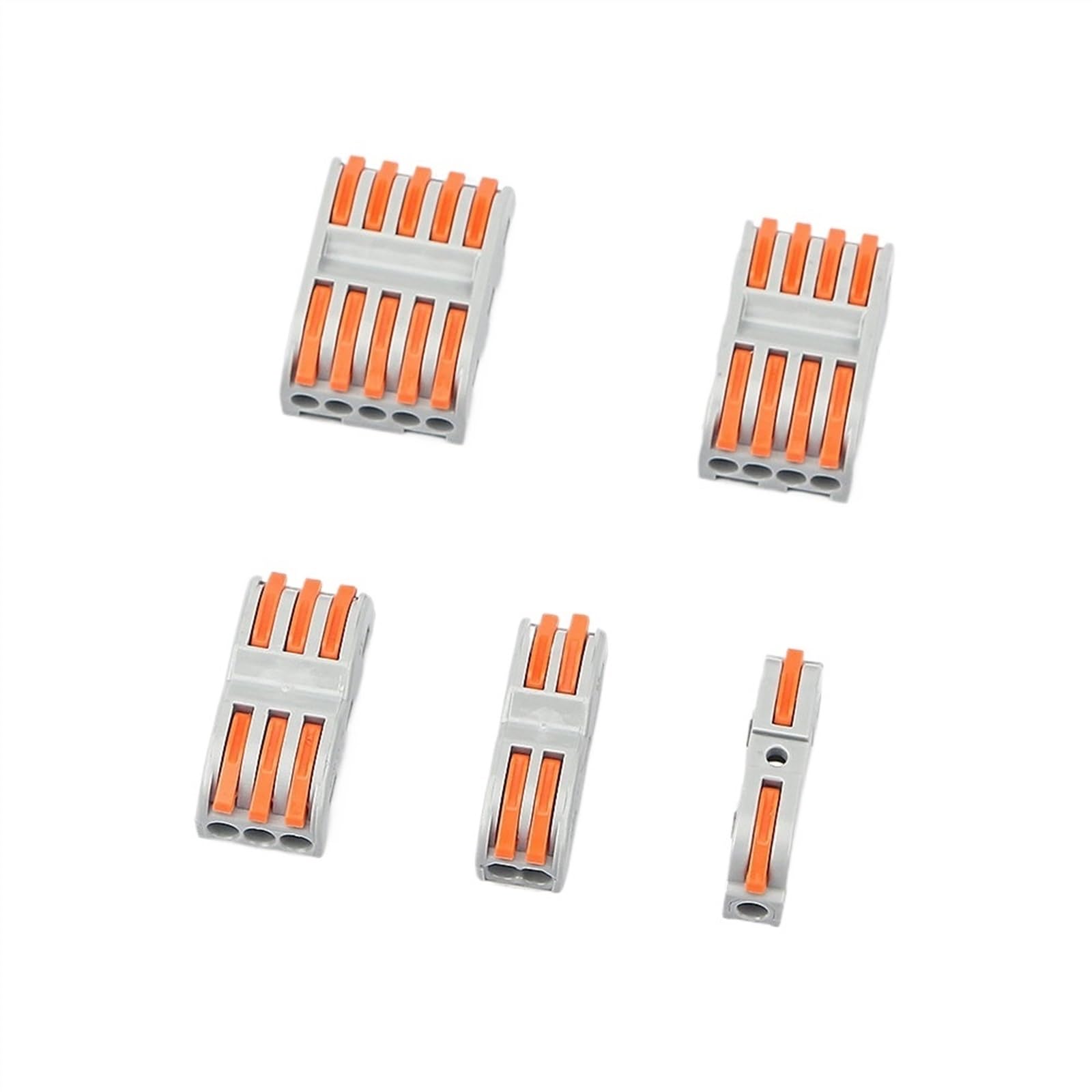 Morsettiera connettore cavo rapido 222 Conduttore in filo di plastica con giunzione a molla compatta universale 10 PZ(222-421)