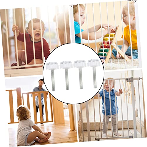 BIUDECO 4 Peças De Acessórios De Parafuso Kit De Vedação Kit De Portão Acessórios Para Bebês Hastes