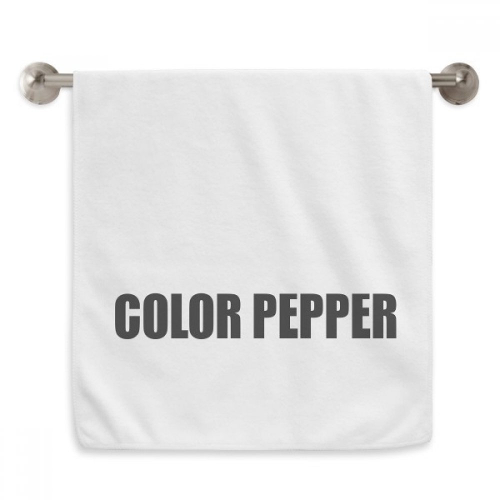 Serviettes moelleuses Couleur Poivre légumes serviette de bain blanche 13x29 inch